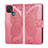 Leather Case Stands Flip Cover L06 Holder for Oppo A35 Pink