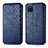 Leather Case Stands Flip Cover L06 Holder for Samsung Galaxy A12 5G Blue