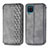 Leather Case Stands Flip Cover L06 Holder for Samsung Galaxy A12 5G Gray