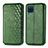 Leather Case Stands Flip Cover L06 Holder for Samsung Galaxy A12 Green