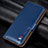 Leather Case Stands Flip Cover L06 Holder for Samsung Galaxy A31 Blue