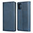 Leather Case Stands Flip Cover L06 Holder for Samsung Galaxy A71 5G Blue