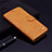 Leather Case Stands Flip Cover L06 Holder for Samsung Galaxy M21s Orange