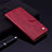 Leather Case Stands Flip Cover L06 Holder for Samsung Galaxy M21s Red