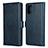 Leather Case Stands Flip Cover L06 Holder for Samsung Galaxy M40S Blue