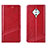 Leather Case Stands Flip Cover L06 Holder for Vivo S1 Pro Red