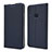 Leather Case Stands Flip Cover L06 Holder for Xiaomi Redmi Note 7 Blue