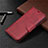 Leather Case Stands Flip Cover L07 Holder for Huawei Nova Lite 3 Plus Red