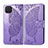 Leather Case Stands Flip Cover L07 Holder for Oppo F17 Pro Clove Purple