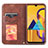 Leather Case Stands Flip Cover L07 Holder for Samsung Galaxy A20s