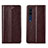 Leather Case Stands Flip Cover L07 Holder for Xiaomi Mi 10 Brown