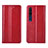 Leather Case Stands Flip Cover L07 Holder for Xiaomi Mi 10 Red