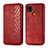 Leather Case Stands Flip Cover L07 Holder for Xiaomi POCO C3 Red