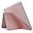 Leather Case Stands Flip Cover L08 for Apple New iPad 9.7 (2018) Rose Gold