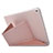 Leather Case Stands Flip Cover L08 for Apple New iPad 9.7 (2018) Rose Gold