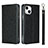 Leather Case Stands Flip Cover L08 Holder for Apple iPhone 14 Plus Black