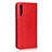 Leather Case Stands Flip Cover L08 Holder for Huawei P Smart Pro (2019) Red