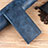 Leather Case Stands Flip Cover L08 Holder for Samsung Galaxy M31 Blue