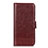 Leather Case Stands Flip Cover L08 Holder for Xiaomi Mi 10 Lite Brown