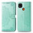 Leather Case Stands Flip Cover L08 Holder for Xiaomi POCO C3 Matcha Green