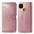 Leather Case Stands Flip Cover L08 Holder for Xiaomi POCO C3 Rose Gold