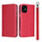 Leather Case Stands Flip Cover L09 Holder for Apple iPhone 12 Red