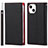 Leather Case Stands Flip Cover L09 Holder for Apple iPhone 13 Black