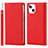 Leather Case Stands Flip Cover L09 Holder for Apple iPhone 13 Red