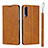 Leather Case Stands Flip Cover L09 Holder for Huawei P Smart Pro (2019) Orange