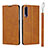 Leather Case Stands Flip Cover L09 Holder for Huawei Y9s Orange