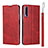 Leather Case Stands Flip Cover L09 Holder for Huawei Y9s Red