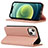 Leather Case Stands Flip Cover L10 Holder for Apple iPhone 13 Mini