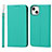 Leather Case Stands Flip Cover L10 Holder for Apple iPhone 13 Mini Green