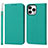 Leather Case Stands Flip Cover L10 Holder for Apple iPhone 14 Pro Max Green