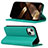 Leather Case Stands Flip Cover L10 Holder for Apple iPhone 15