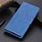 Leather Case Stands Flip Cover L10 Holder for Samsung Galaxy S20 FE 4G Blue