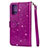 Leather Case Stands Flip Cover L10 Holder for Samsung Galaxy S20 Plus Purple