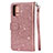 Leather Case Stands Flip Cover L10 Holder for Samsung Galaxy S20 Plus Rose Gold