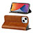 Leather Case Stands Flip Cover L11 Holder for Apple iPhone 13