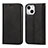 Leather Case Stands Flip Cover L11 Holder for Apple iPhone 13 Mini Black