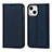 Leather Case Stands Flip Cover L11 Holder for Apple iPhone 13 Mini Blue