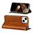 Leather Case Stands Flip Cover L11 Holder for Apple iPhone 15