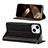 Leather Case Stands Flip Cover L11 Holder for Apple iPhone 15