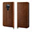 Leather Case Stands Flip Cover L11 Holder for Huawei Mate 20 Brown