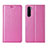 Leather Case Stands Flip Cover L11 Holder for OnePlus Nord Pink