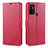 Leather Case Stands Flip Cover L11 Holder for Oppo A11s Red