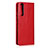 Leather Case Stands Flip Cover L11 Holder for Sony Xperia 5 II Red