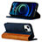 Leather Case Stands Flip Cover L12 Holder for Apple iPhone 14