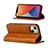 Leather Case Stands Flip Cover L14 Holder for Apple iPhone 13 Mini