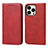 Leather Case Stands Flip Cover L14 Holder for Apple iPhone 13 Pro Max Red